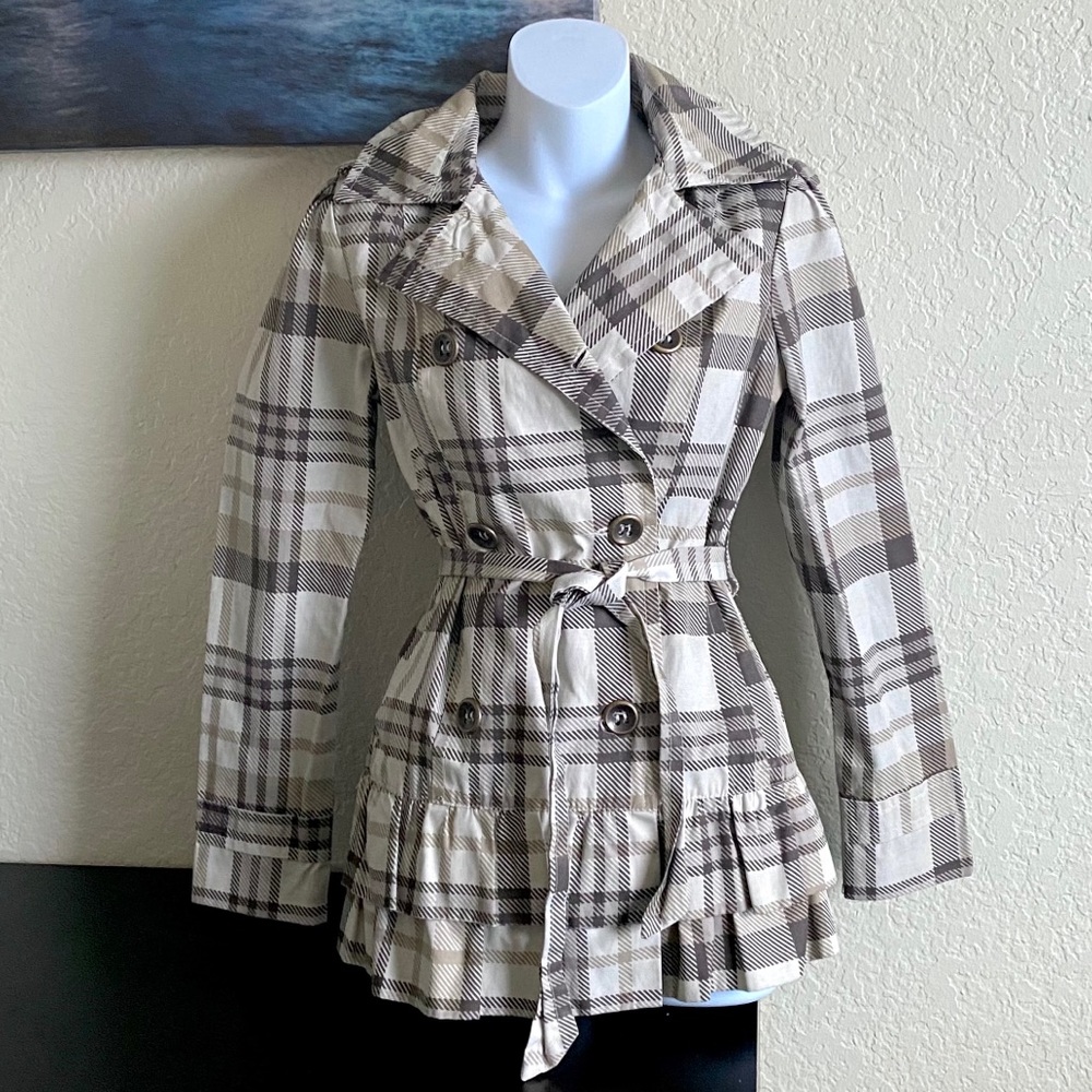 Nordstrom Cream Plaid Jacket